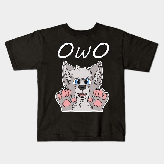 OwO furry Kids T-Shirt by WolvesSoul